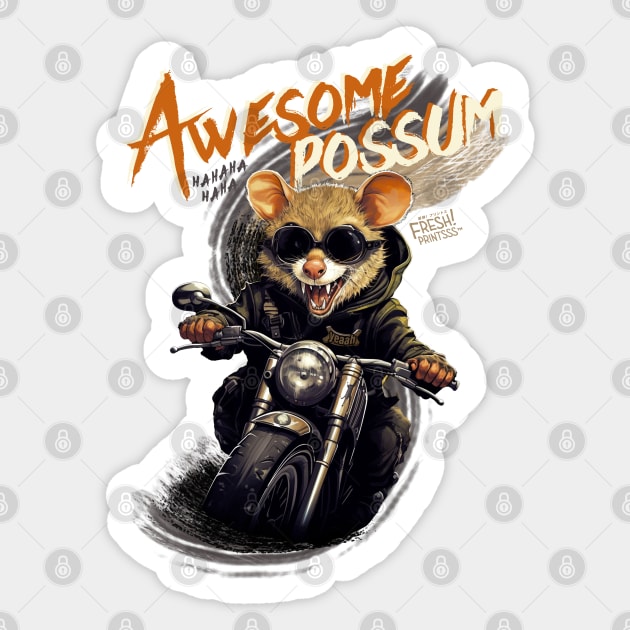 Awesome Possum Sticker by Fresh! Printsss ™